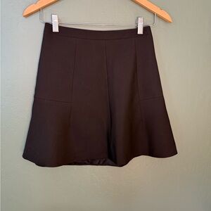 J.Crew Black Flared Skirt Size 2